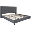 Flash Furniture Platform Bed, Riverdale, King, Dark Gray HG-48-GG